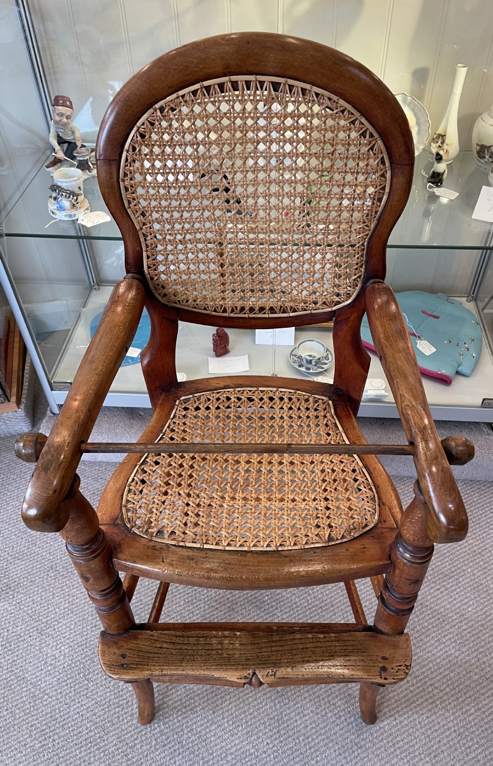 Victorian fruitwood child’s chair c1880 View VI