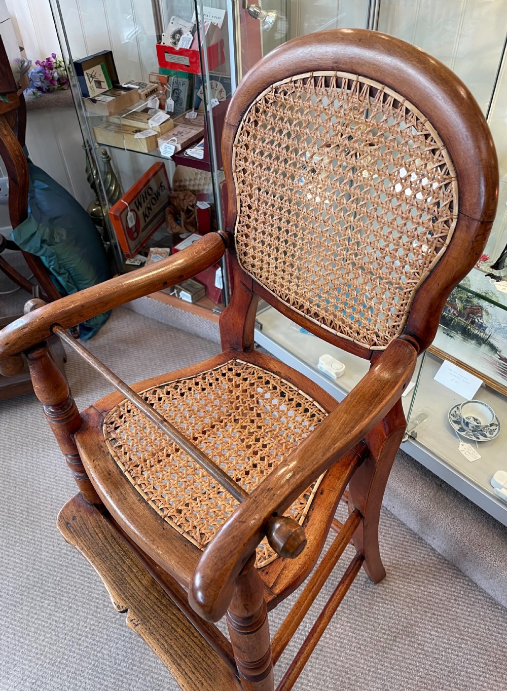 Victorian fruitwood child’s chair c1880 View VIII