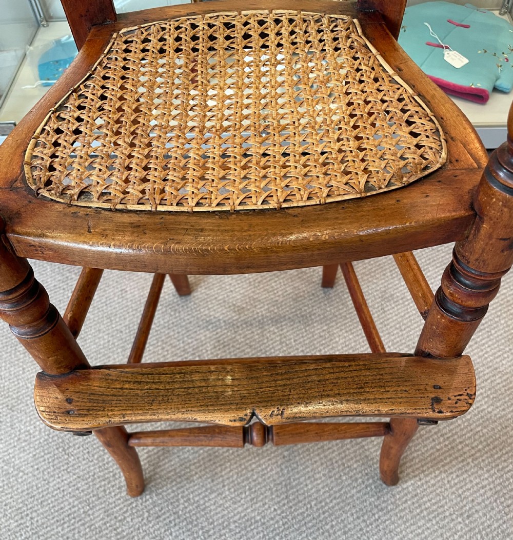 Victorian fruitwood child’s chair c1880 View IX