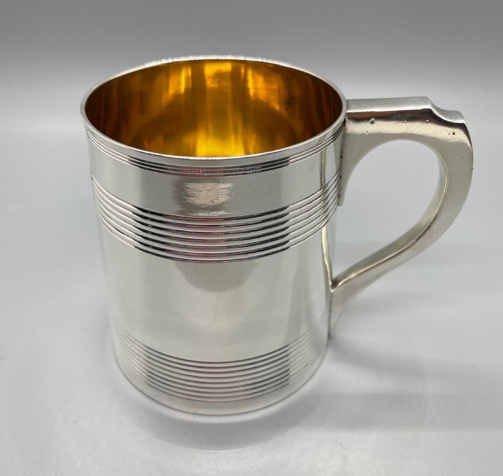 George III silver tankard mug London 1804 View II