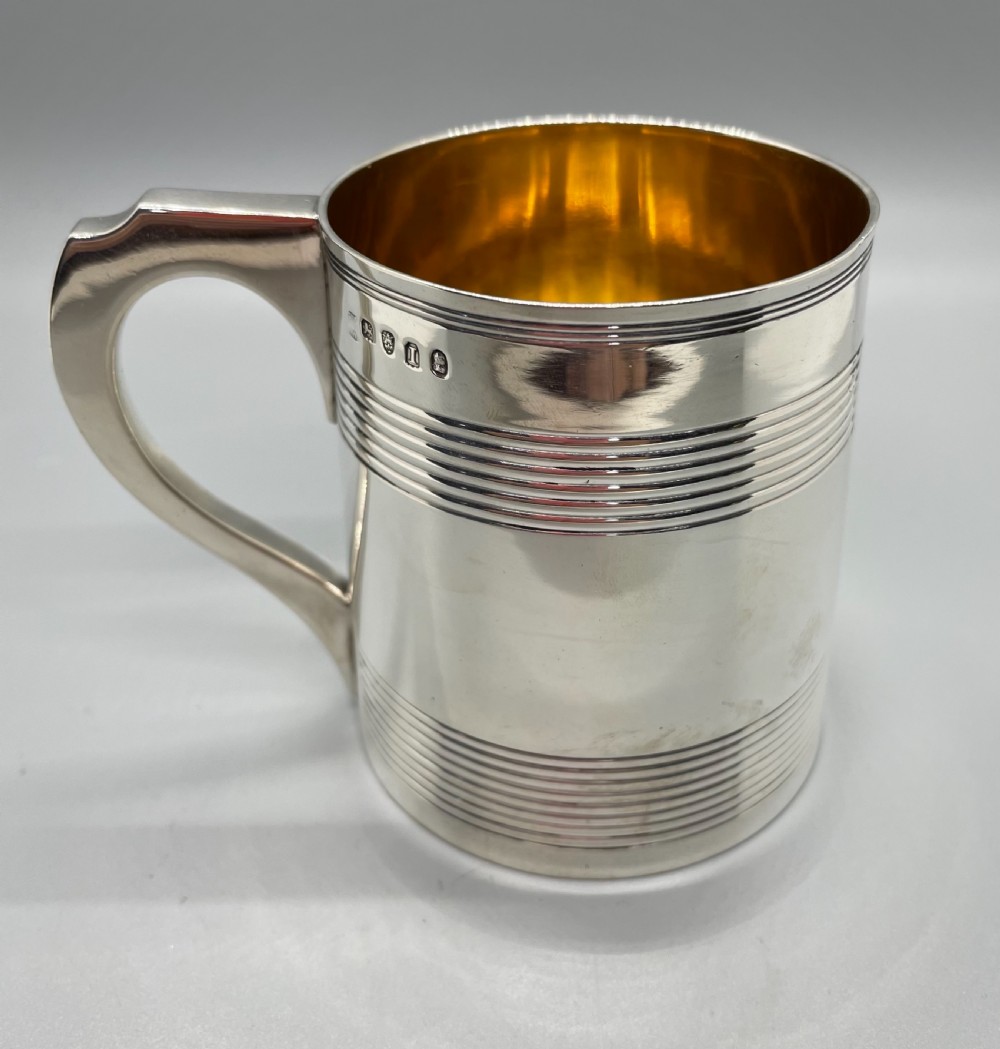 George III silver tankard mug London 1804 View V
