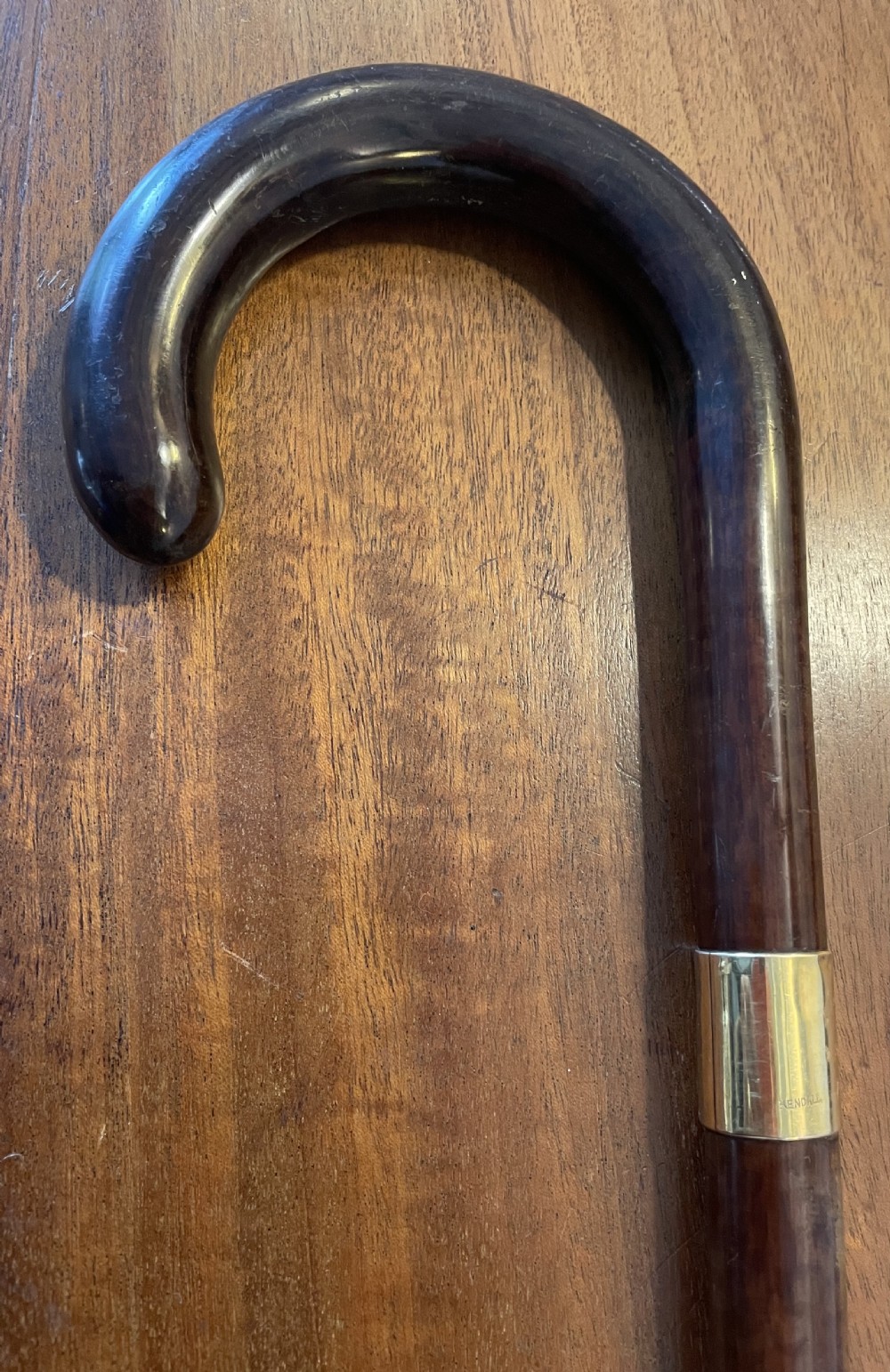 Early 20thc snakewood walking stick cane c1910 View II