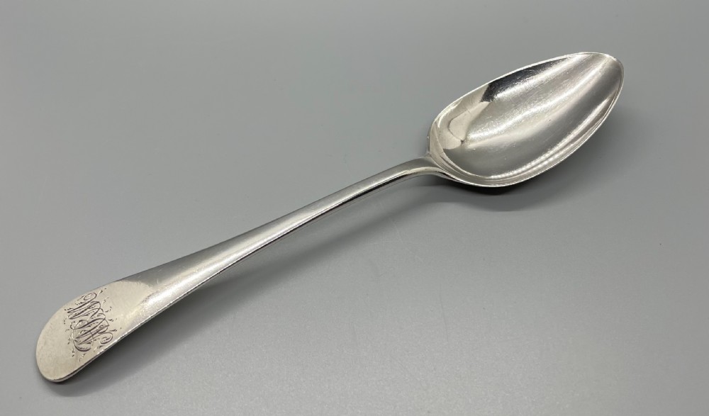 George II silver tablespoon server London 1758 Jabez DANIELL