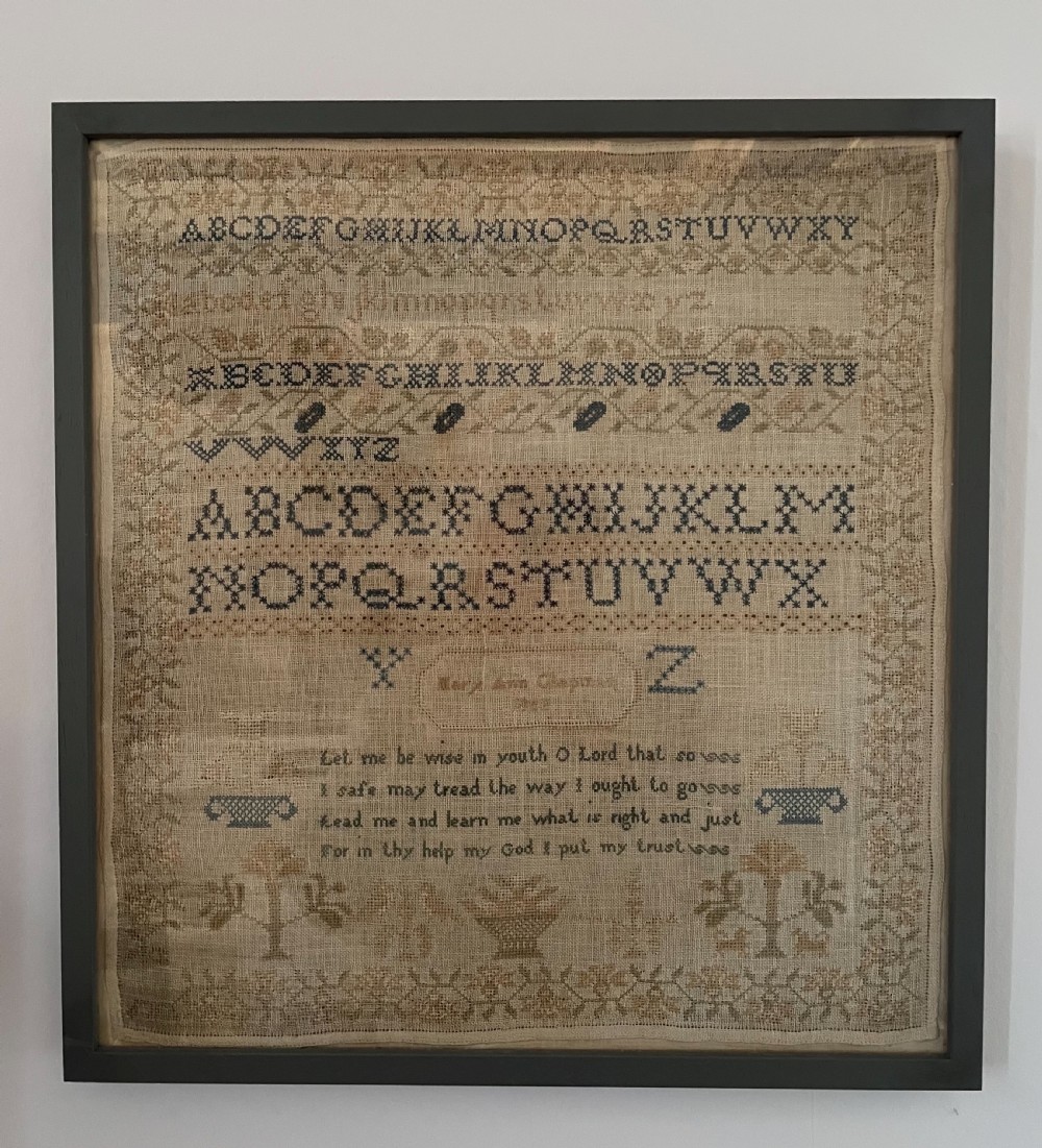 Early 19thc sampler by Mary Ann Chapman c1820