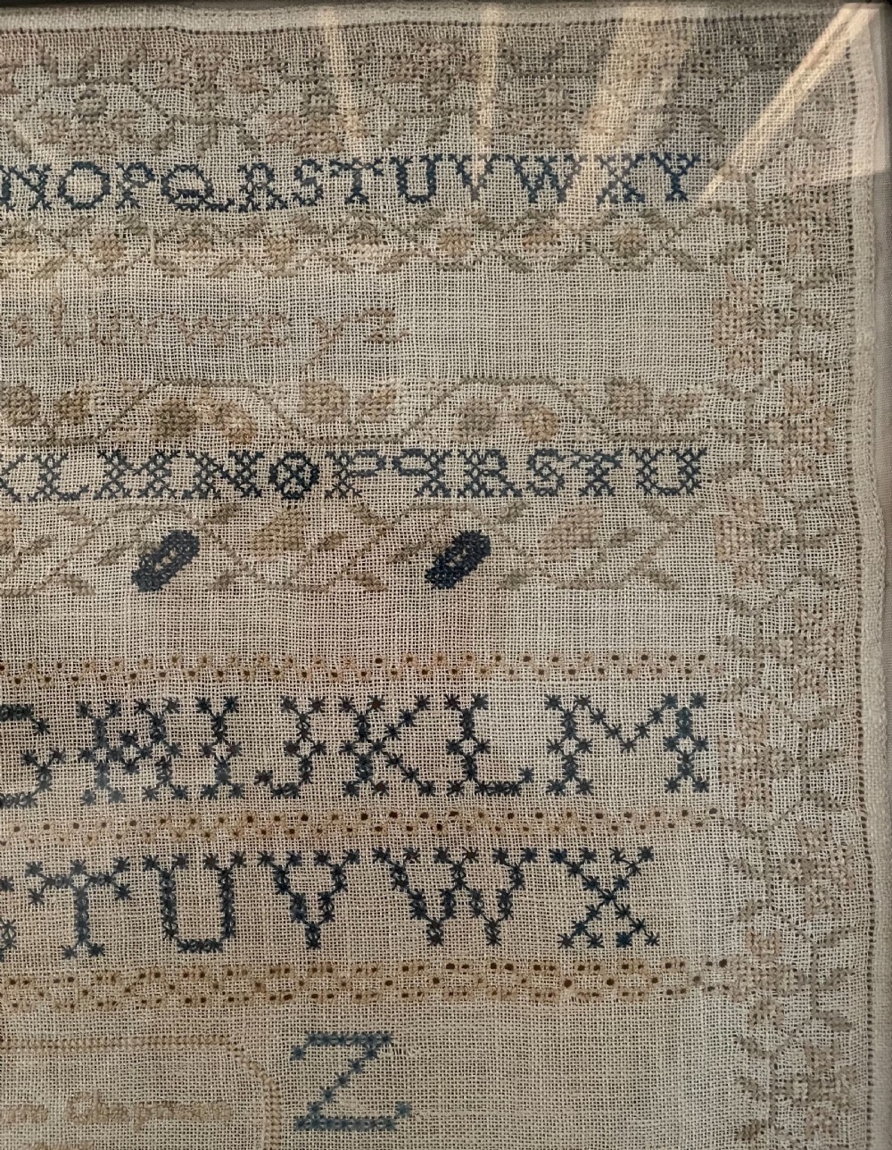 Early 19thc sampler by Mary Ann Chapman c1820 View V