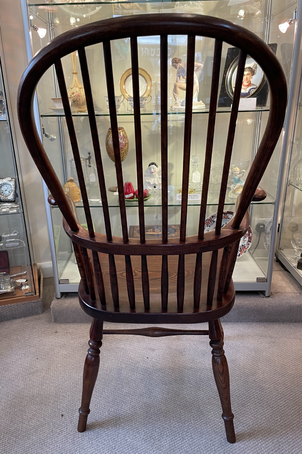 Late 19thC ash and elm hoop and stick back chair c1880 View IV