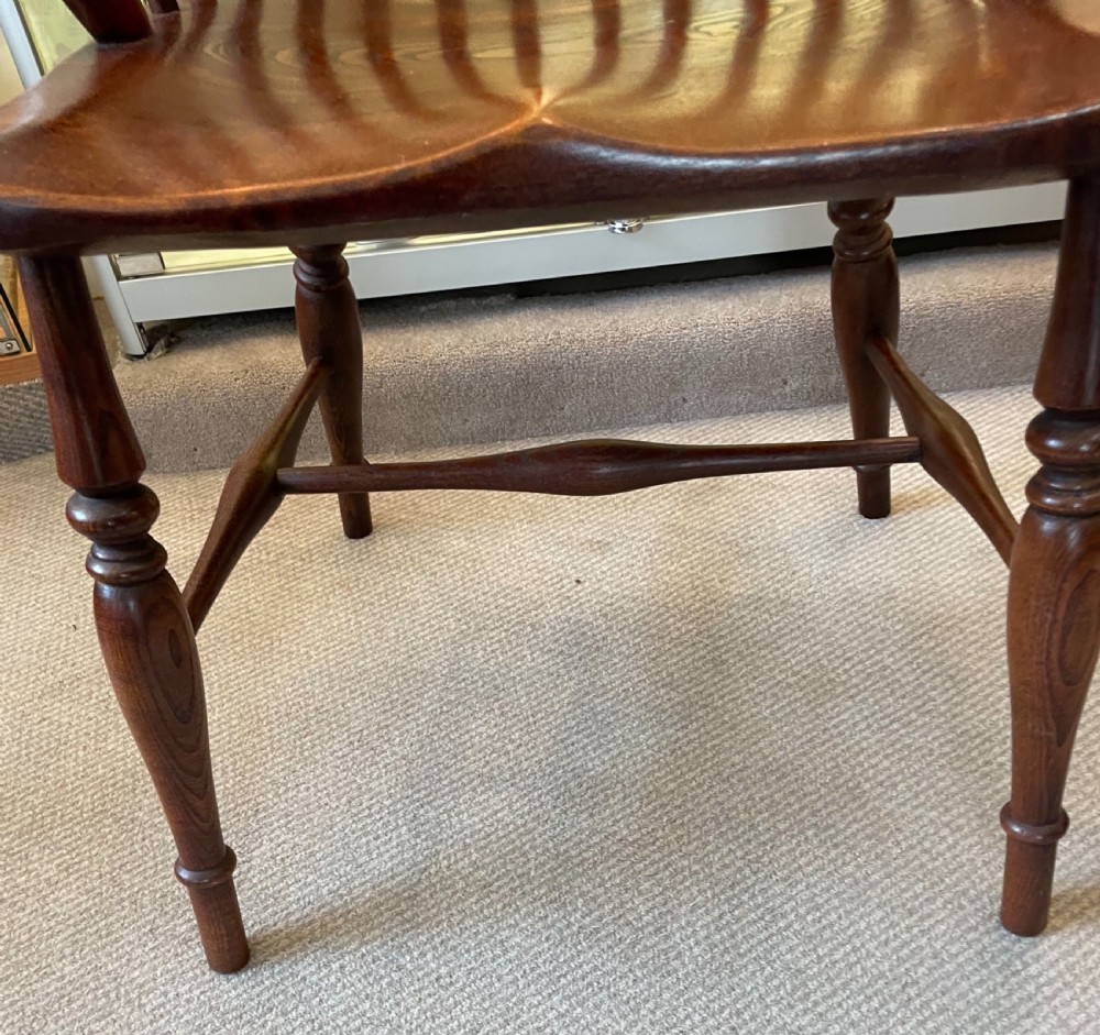 Late 19thC ash and elm hoop and stick back chair c1880 View VIII