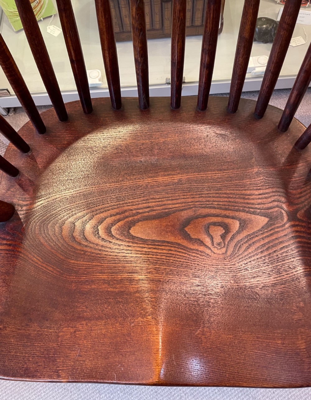 Late 19thC ash and elm hoop and stick back chair c1880 View IX