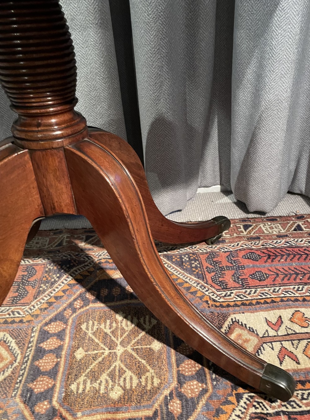 Georgian mahogany folding side tea table c1820 View VI