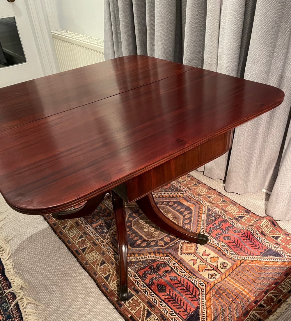 Georgian mahogany folding side tea table c1820 View XII