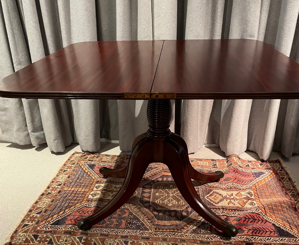 Georgian mahogany folding side tea table c1820 View XIV