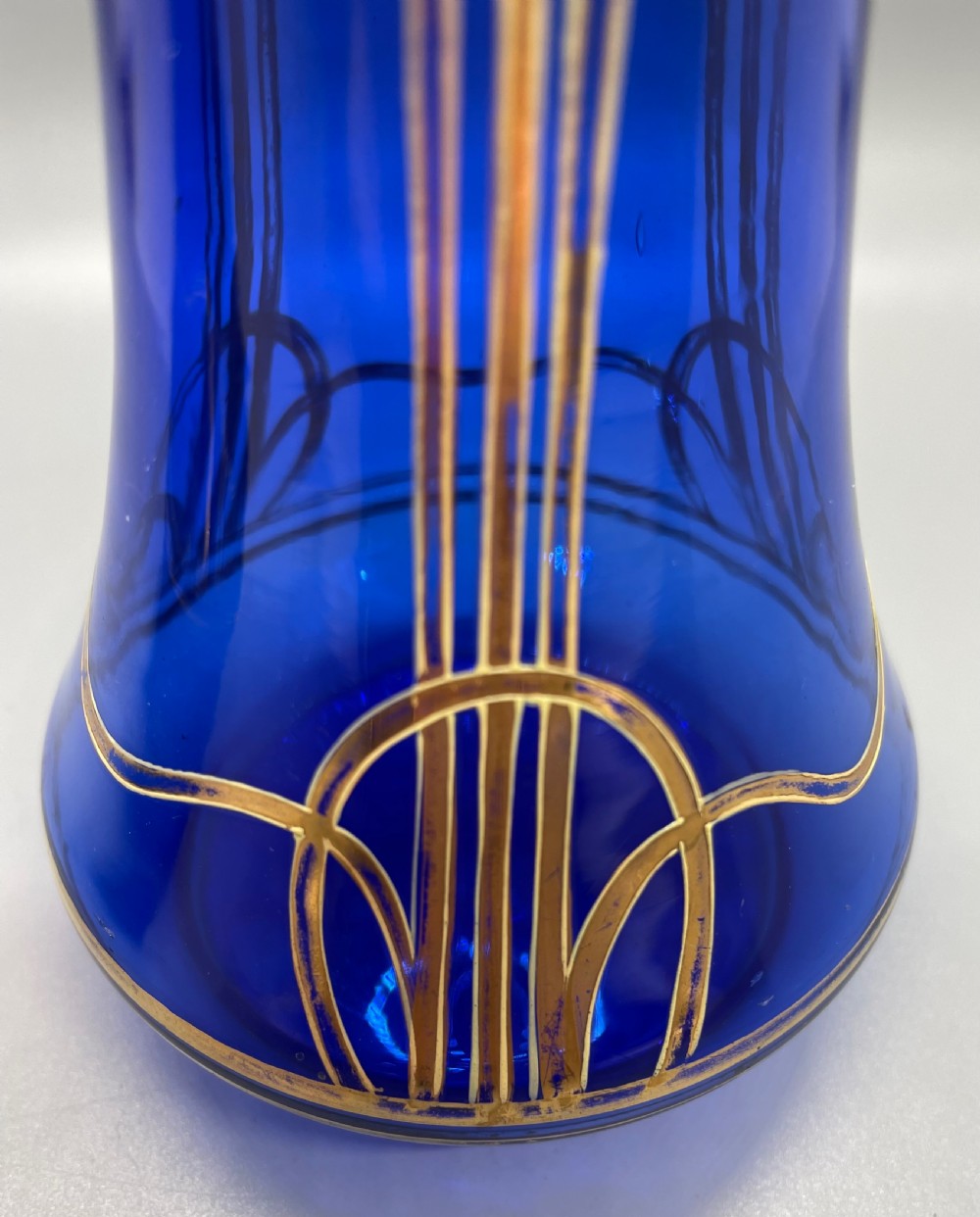 Late 19thc Art Nouveau decorative glass vases  c1880 View VI