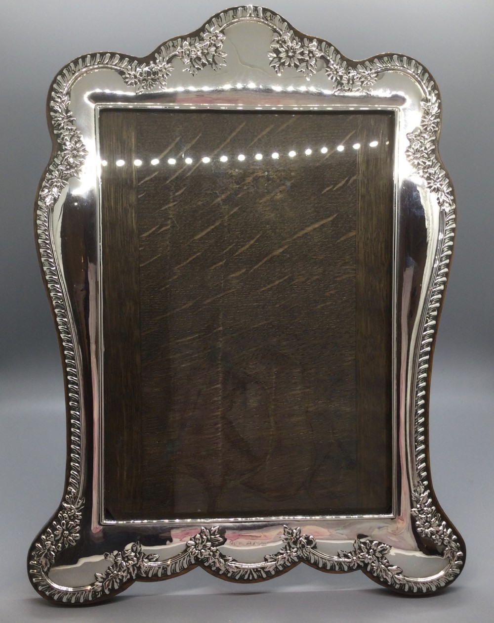 Edwardian large silver photo frame Birmingham 1912 HENRY CLIFFORD DAVIS