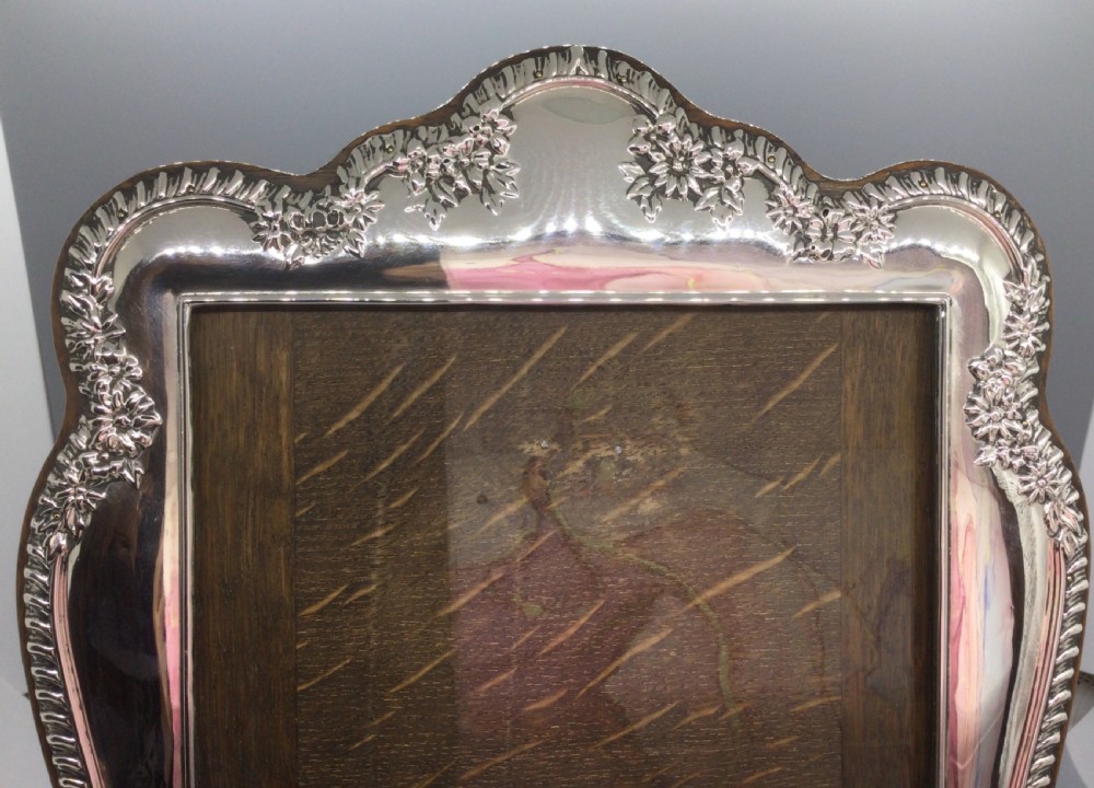 Edwardian large silver photo frame Birmingham 1912 HENRY CLIFFORD DAVIS View VII