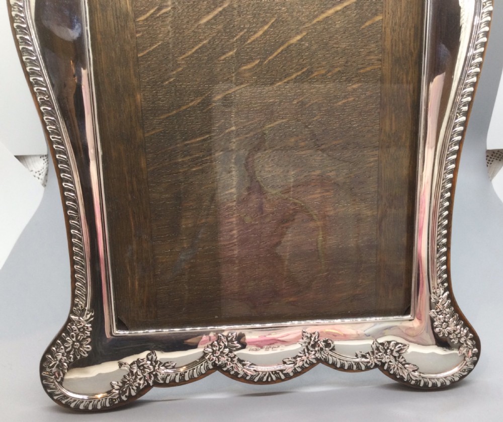 Edwardian large silver photo frame Birmingham 1912 HENRY CLIFFORD DAVIS View VIII