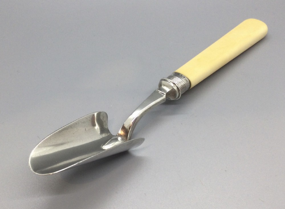 George V silver Stilton scoop Sheffield 1935 William Hutton & Sons