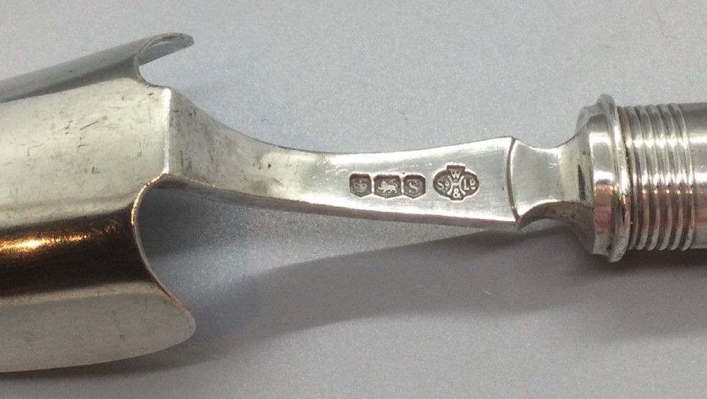 George V silver Stilton scoop Sheffield 1935 William Hutton & Sons View VIII