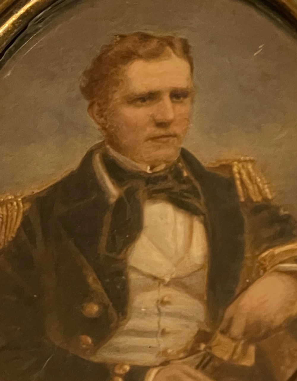 Early 19thc miniature portrait of a naval officer c1805 View IX