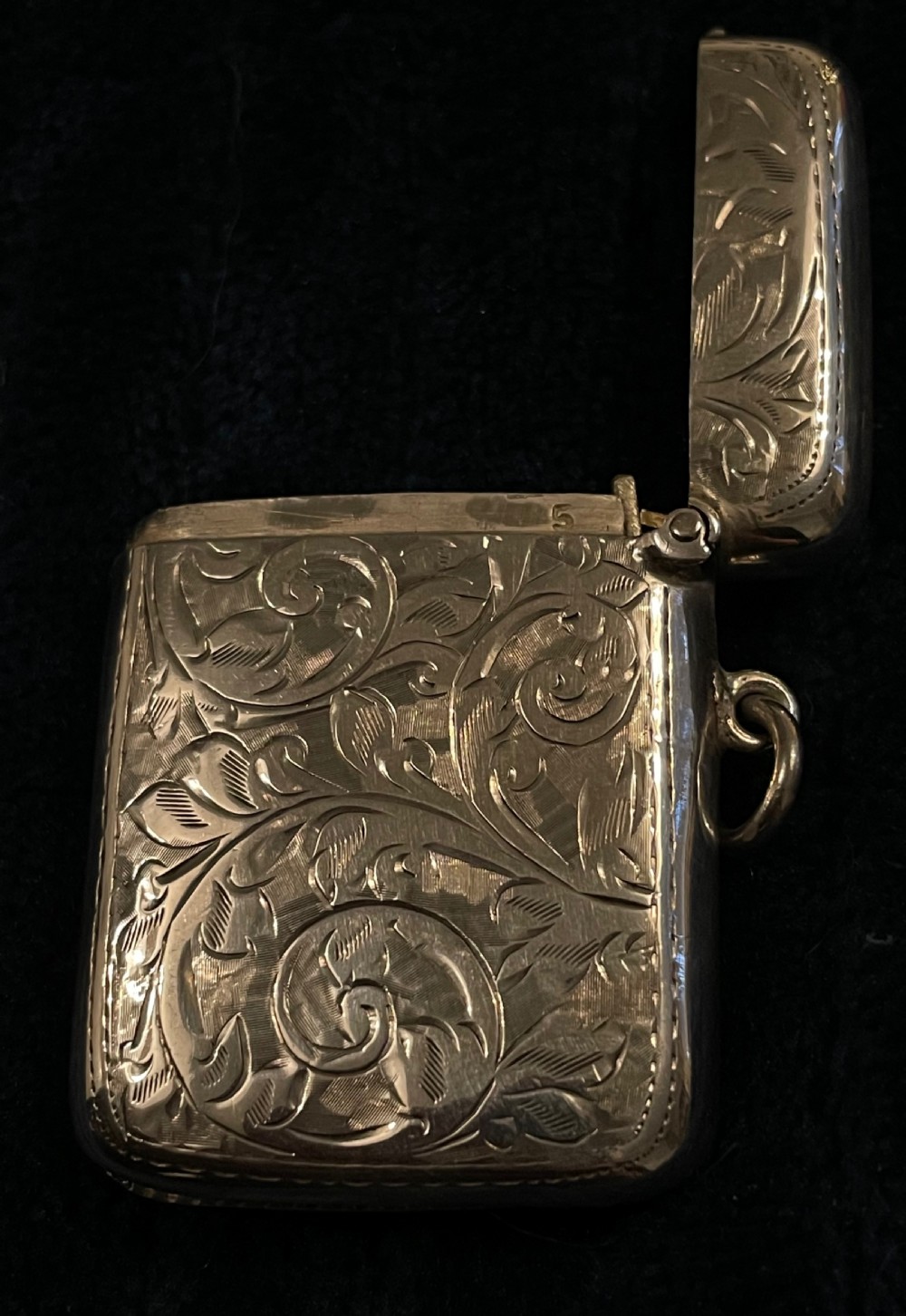 George V silver vesta Birmingham 1919 JOSEPH GLOSTER LTD View VII