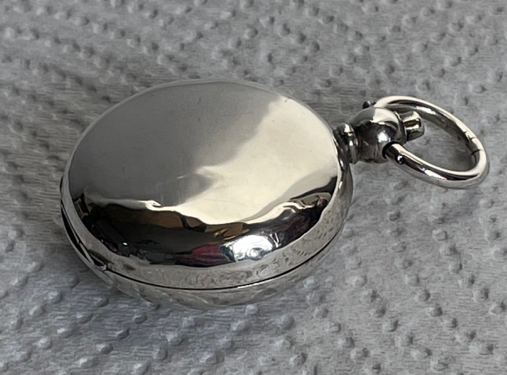 Edwardian silver sovereign case Birmingham 1905 WILLIAM HAIR HASELER View III