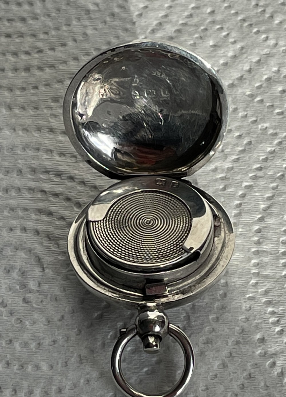 Edwardian silver sovereign case Birmingham 1905 WILLIAM HAIR HASELER View IV