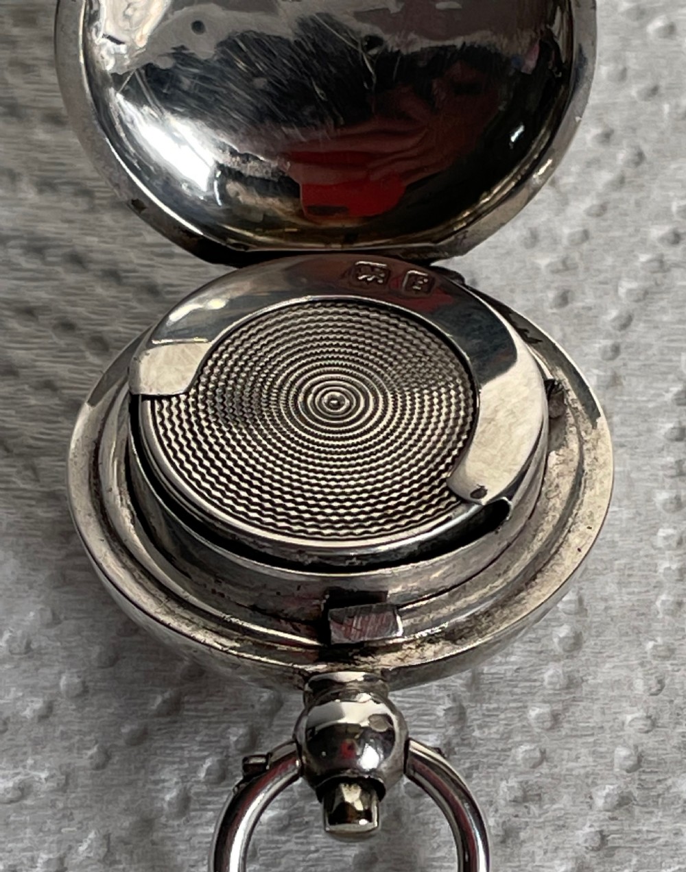 Edwardian silver sovereign case Birmingham 1905 WILLIAM HAIR HASELER View VI