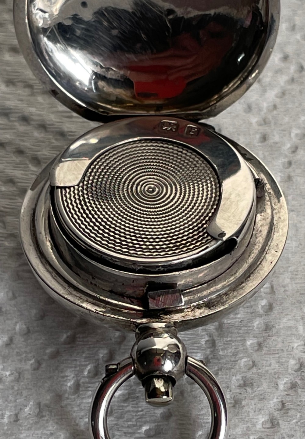 Edwardian silver sovereign case Birmingham 1905 WILLIAM HAIR HASELER View VII