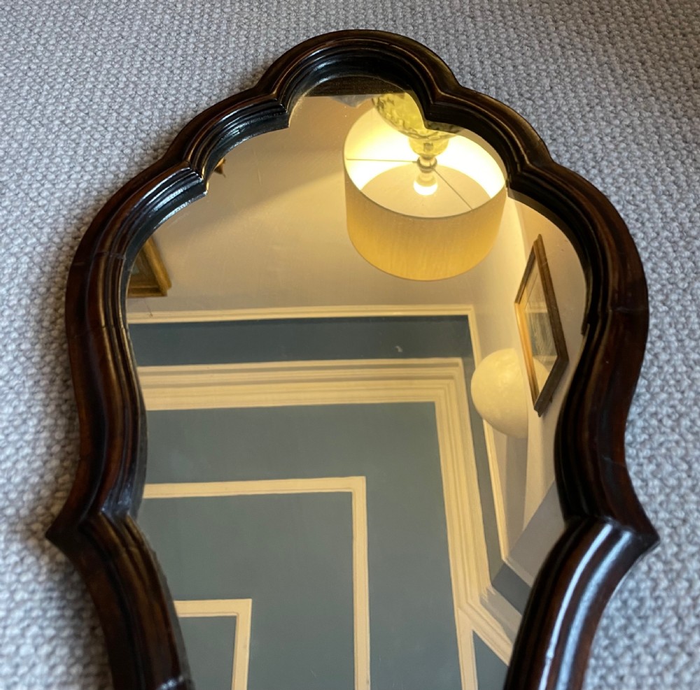 Georgian walnut frame mirror c1760 View IX