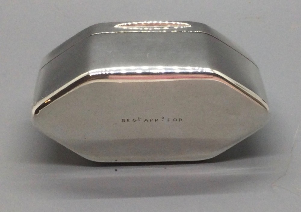 Asprey  silver hexagonal box London 1912  View IX