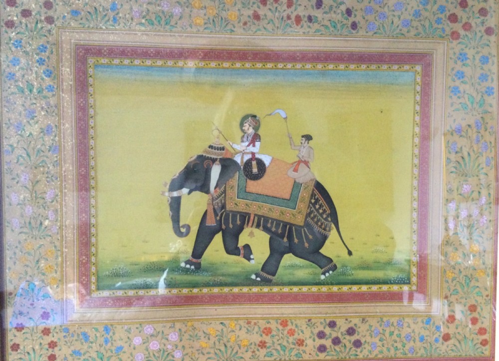 Early 20thc Indian Mughal style watercolour c1920 View III