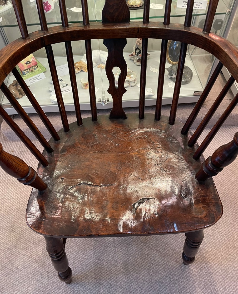 Mid 19thc ash and elm Windsor chair c1860 View IV