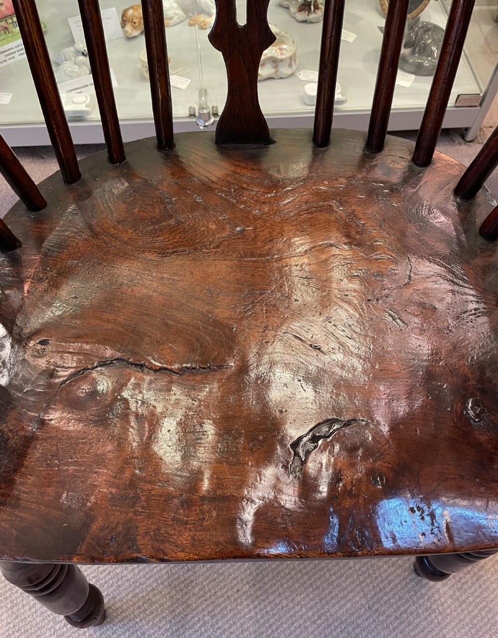 Mid 19thc ash and elm Windsor chair c1860 View VI