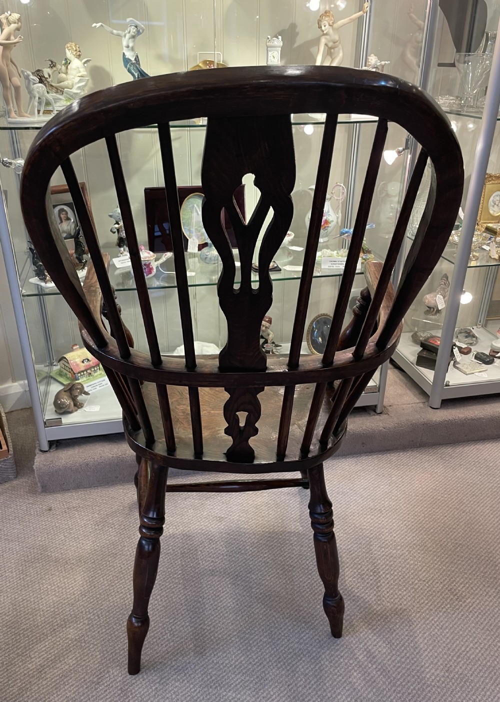 Mid 19thc ash and elm Windsor chair c1860 View X