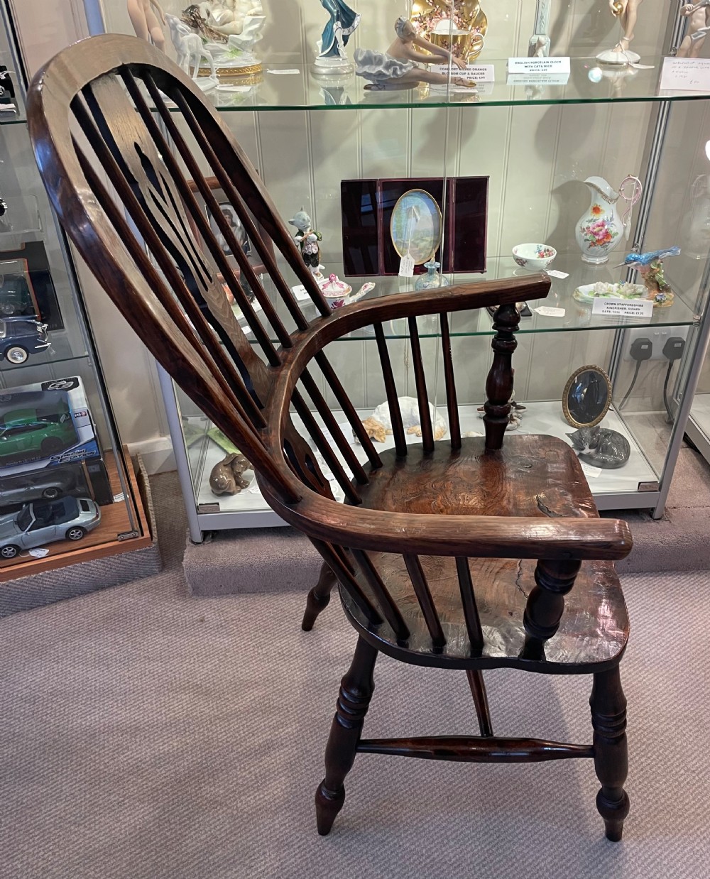 Mid 19thc ash and elm Windsor chair c1860 View XI