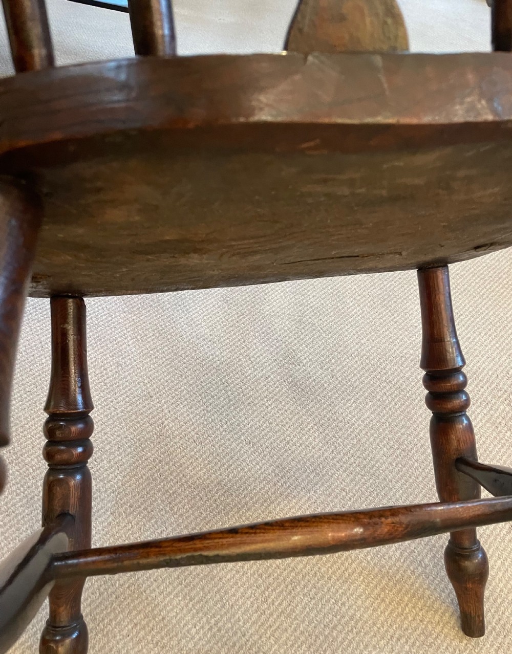 Mid 19thc ash and elm Windsor chair c1860 View XIV