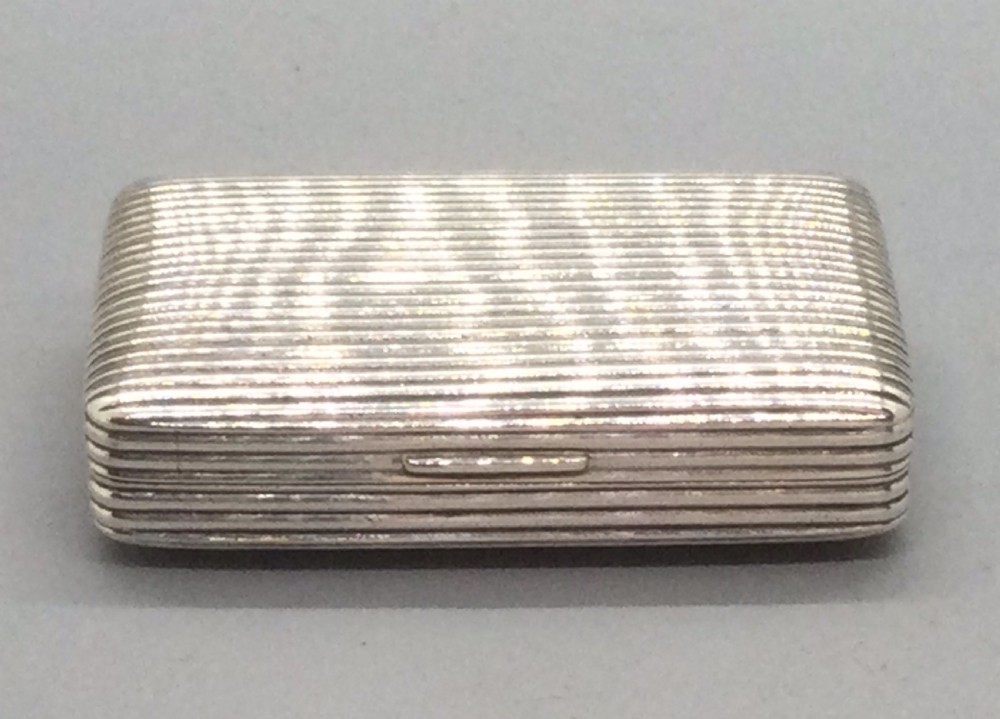 George III silver snuff box Birmingham 1800 Samuel PEMBERTON View III