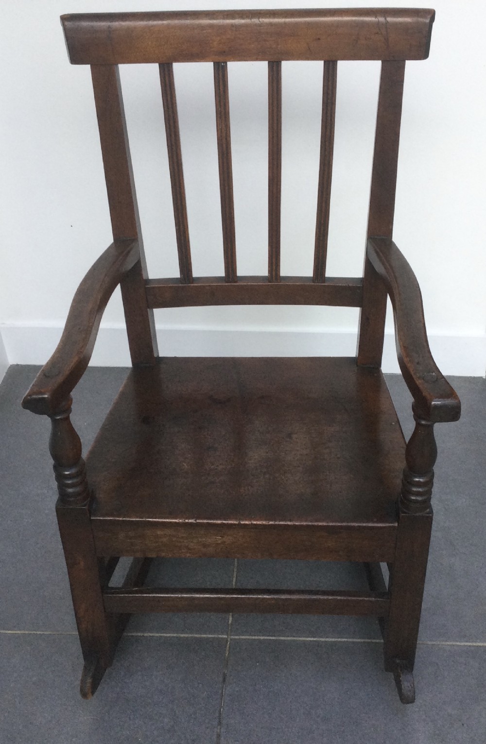 Early 19thC mahogany child’s rocking chair c1830