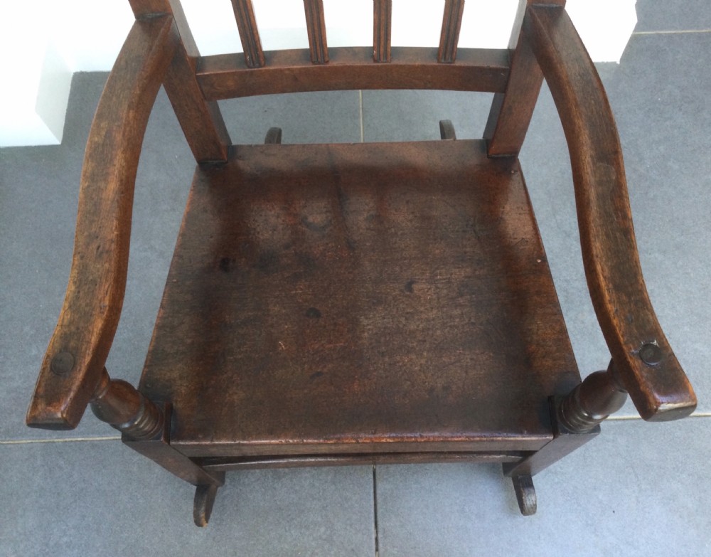 Early 19thC mahogany child’s rocking chair c1830 View VI