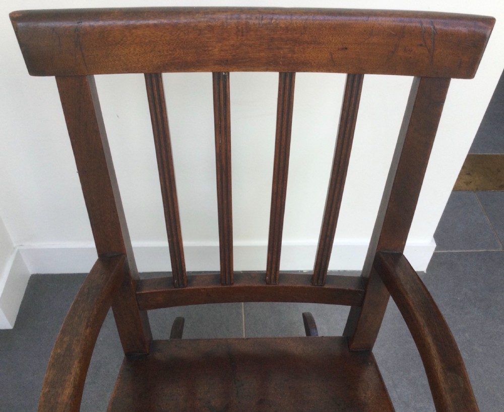 Early 19thC mahogany child’s rocking chair c1830 View VII