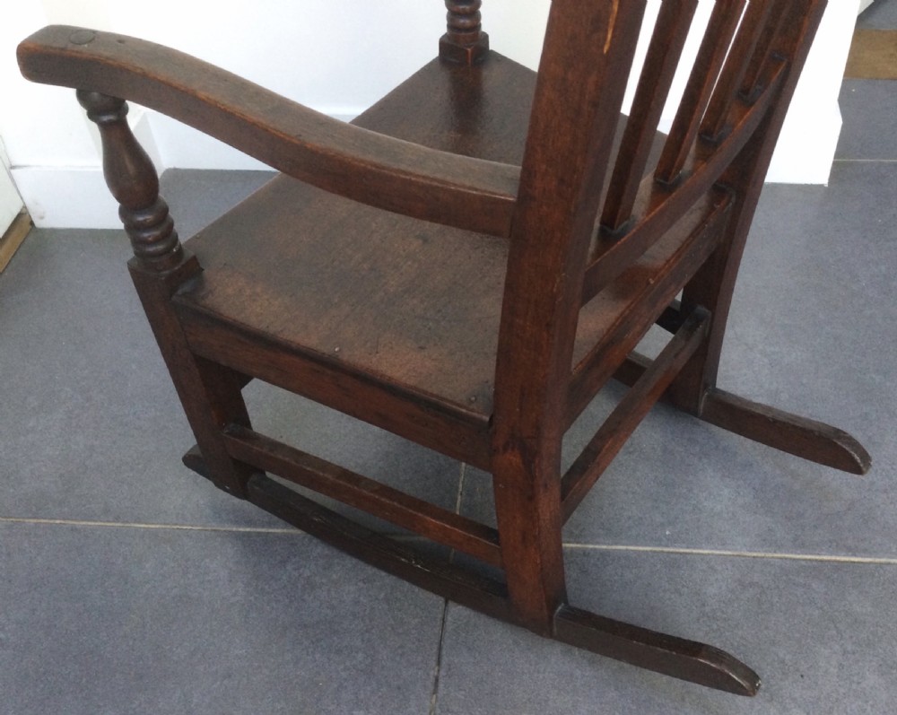 Early 19thC mahogany child’s rocking chair c1830 View IX