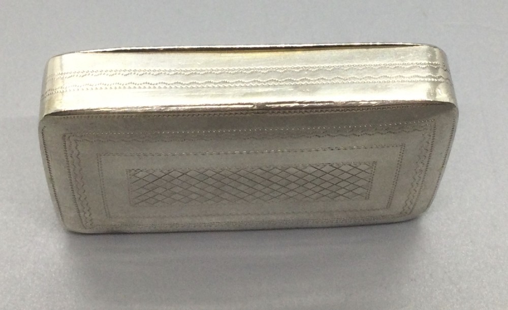 George III silver snuff box Birmingham 1790 View VI
