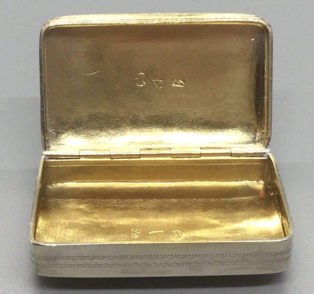 George III silver snuff box Birmingham 1790 View IX