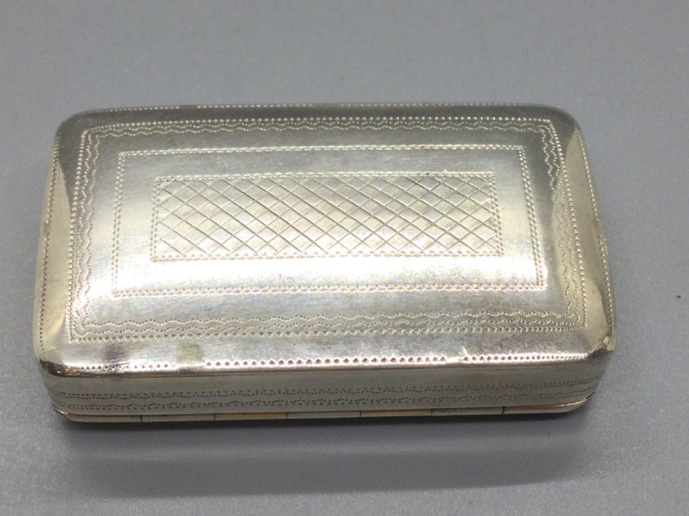 George III silver snuff box Birmingham 1790 View XI