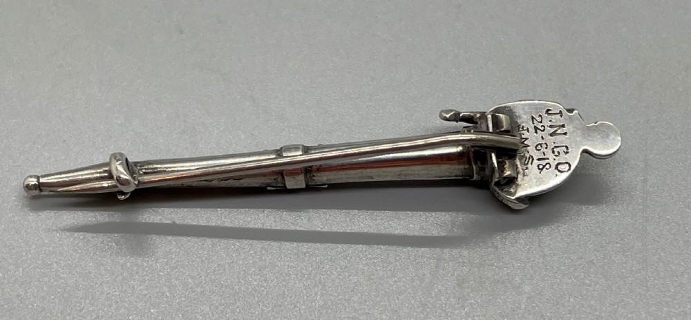 George V Scottish agate silver dirk brooch c1918 View III