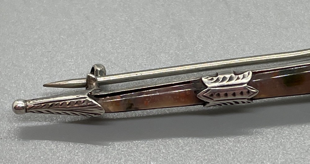 George V Scottish agate silver dirk brooch c1918 View VI