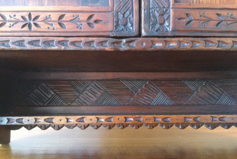 Arts and Crafts Victorian pine wall shelves cupboard  c1870 View VII