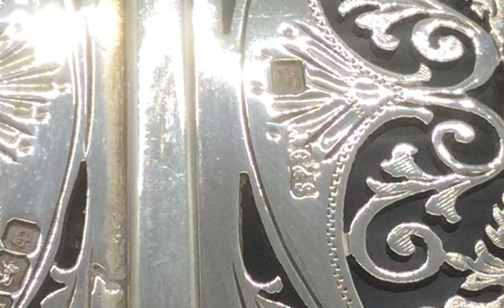 Edwardian silver nurses buckle Sheffield 1902 View VIII