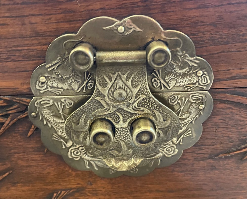Early 20thc Oriental camphor trunk c1920 View VIII