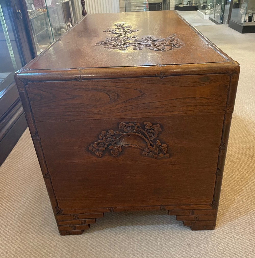 Early 20thc Oriental camphor trunk c1920 View IX