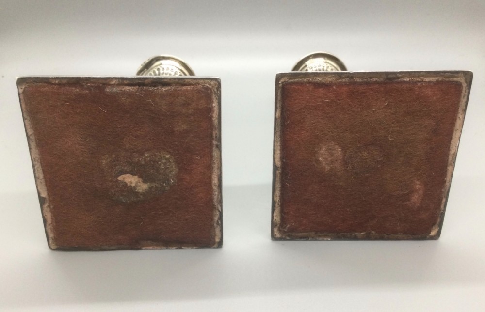 Geo V pair silver candlestick s Sheffield 1921  View VIII
